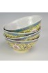 Home Tableware & Barware | Vintage Yellow Mun Shou Longevity Famille Rose Jingdezhen Rice Bowls- Set of 4 - CG48180