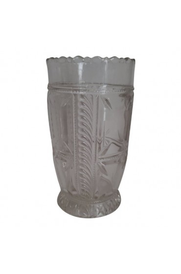 Home Tableware & Barware | 19th Century Feather Plume & Block Celery Early American Pressed Pattern Glass Vase - SM88552