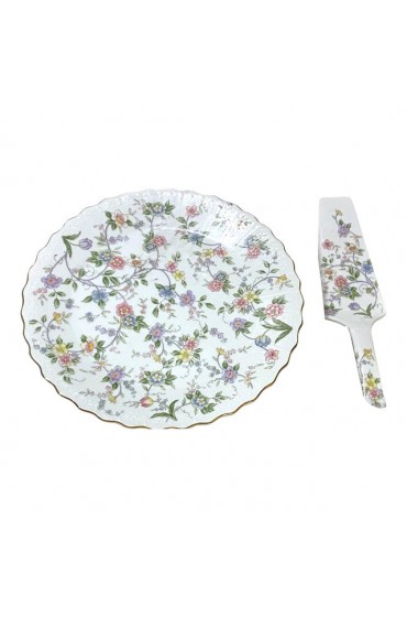 Home Tableware & Barware | 20th Century Floral Serving Set - a Pair - LL14931