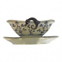 Home Tableware & Barware | Bing & Grondahl Blue Traditional Gravy Boat With Attached Underplate 3 - XY93619