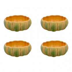 Home Tableware & Barware | Bordallo Pinheiro Pumpkin Bowls - 33 oz, Set of 4 - LJ75033