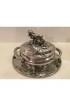 Home Tableware & Barware | Cipolla Deer Leaf Acorn Pewter Tureen & Tray Italy - AF51120