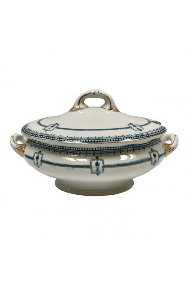 Home Tableware & Barware | Early 1900s English Porcelain Lidded Tureen - JS51909