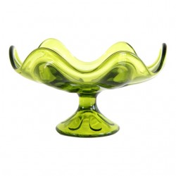 Home Tableware & Barware | Mid Century Modern Light Green Glass Compote / Candy Dish - MM20464