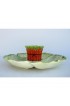 Home Tableware & Barware | Vintage C.1980s Fitz & Floyd Porcelain Ceramic Cabbage-Shaped Vegetable Dip Platter -2 Pieces - FO36708