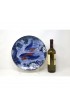 Home Tableware & Barware | Vintage Hand-Painted Koi Fish and Lotus Flowers Large Plate - JH37363