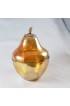 Home Tableware & Barware | Vintage Jeannette Orange Carnival Glass Pear Candy Dish - RZ73865