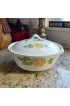 Home Tableware & Barware | Vintage Mid-Century Daisy Covered Casserole Ovenware with Handles - WC21206