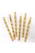 Home Tableware & Barware | 1970s 24k Gold-Plated Faux Bamboo Appetizer Forks- Set of 6 - BB84178