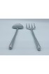 Home Tableware & Barware | 1990s Aluminum Garden Shovel and Pitchfork Salad Utensils - a Pair - IG82814