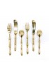 Home Tableware & Barware | 20th Century Hollywood Regency Bronze Faux Bamboo Appetizer/ Dessert Serving Set Utensils - 6 Pieces - ZD44237
