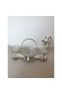 Home Tableware & Barware | English Georges Silver Plated and Crystal Serving Condiment Set - MO87908