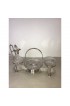 Home Tableware & Barware | English Georges Silver Plated and Crystal Serving Condiment Set - MO87908