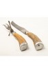 Home Tableware & Barware | Mid 20th Century Sterling Silver and Antler Handle Carving Set- 2 Pieces - NE67810