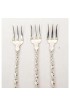 Home Tableware & Barware | Sterling Silver Twist and Ball Cocktail or Serving Forks Set of 10 - AD25872