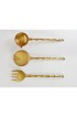 Home Tableware & Barware | Vintage Bamboo Design Solid Brass Cooking Utensils Wall Hanging Kitchen Decor - - Set of 3 - MY93714
