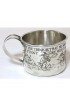 Home Tableware & Barware | 1920s Antique Sterling Silver Bunny Motto Youth Cup - JP86984