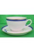 Home Tableware & Barware | 1930s Private Beverly Ma Yacht Club 'Burgee' (Left) X Private Signal (Right) Cup & Saucer Set Made in France - VQ21484