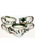Home Tableware & Barware | 1950s John B Taylor Cups With Saucers in Harvest Fruit Pattern Stoneware - Set of 5 - FW88879