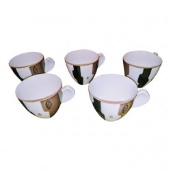 Home Tableware & Barware | 1950s Vintage Ochiai Japan Demitasse Cups-Set Of 5 - YR62043