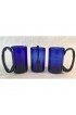 Home Tableware & Barware | 1970s Hand Blown Mexican Cobalt Mugs - Set of 3 - YW83676
