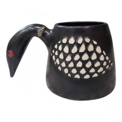 Home Tableware & Barware | 1996 Stephen Schiffer Pottery Loon Bird Goose Mug Bowl - XI38509