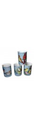 Home Tableware & Barware | 2000s Gallery Inhesion Maria Ryan Native American Songbird Mugs- Set of 4 - TD26377