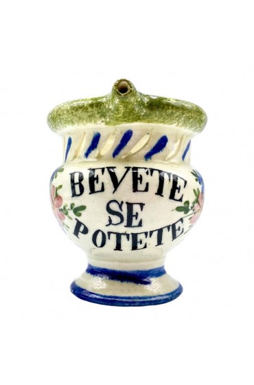 Home Tableware & Barware | Antique Bevete Se Potete Puzzle Mug - SG70575