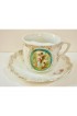 Home Tableware & Barware | Antique German Hand-Painted Mustache Cup & Saucers Set- 2 Pieces - IY71320