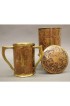 Home Tableware & Barware | Art Nouveau Rosewood & Brass Humidor & Cup - MQ54430