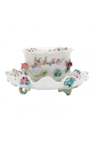 Home Tableware & Barware | Chinese Export Porcelain Qianlong Lotus Cup and Saucer - DS91567