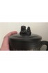 Home Tableware & Barware | Chinoiserie Black Covered Mug With Foodog Finial Good Luck - IL63415