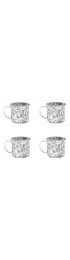 Home Tableware & Barware | Crow Canyon Home Splatterware Mugs 12 oz. in Grey & White Marble - Set of 4 - IQ67788
