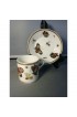 Home Tableware & Barware | Early 19th Century Old Paris Porcelain Bug & Butterfly Pattern Cup & Saucer - A Pair - BI04121