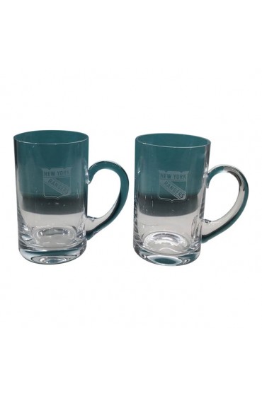 Home Tableware & Barware | Early 21st Century Tiffany & Co. Crystal Ny Rangers Beer Mugs - a Pair - AW88744