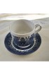 Home Tableware & Barware | English Blue Chinoiserie Tea Coffee Cups and Saucers - Set of 8 - ZC88489
