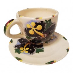 Home Tableware & Barware | Hand Painted Folk Art Style Cup and Saucer - RE96938