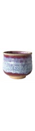 Home Tableware & Barware | Handmade Stoneware Teacup with Oxblood and Chun Glaze by Marcello Dolcini - YB15539