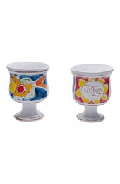 Home Tableware & Barware | Mid-Century DeSimone of Italy Ceramic Glasses Cups Chalices- a Pair - JO48047