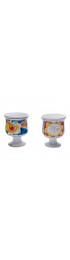 Home Tableware & Barware | Mid-Century DeSimone of Italy Ceramic Glasses Cups Chalices- a Pair - JO48047