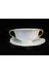 Home Tableware & Barware | Shelley Regency Bone China Dainty White Gold Soup Cream Cup & Saucer Set of 3 - WA60708