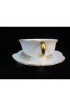 Home Tableware & Barware | Shelley Regency Bone China Dainty White Gold Soup Cream Cup & Saucer Set of 3 - WA60708