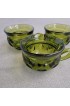 Home Tableware & Barware | Vintage Bartlett Collins Green Thumbprint Cups- Set of 3 - FU95677