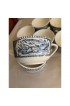 Home Tableware & Barware | Vintage Blue & White Ceramic Cups, Sugar Bowl, Set of 12 - PJ06904