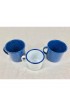 Home Tableware & Barware | Vintage Enameled Metal Mugs- Set of 3 - ZG51522