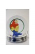 Home Tableware & Barware | Vintage Fitz and Floyd Parrot-In-Ring Dessert Plates and Coffee Mugs - a Set of 11 - WM99857