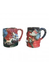 Home Tableware & Barware | Vintage Hand Crafted Japanese Hand Painted Sumida. Colorful Mug - a Pair - YQ77183