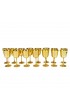 Home Tableware & Barware | Vintage International Silver Company Gold Plated Mini Goblet/Cordials - Set of 15 - HL79759