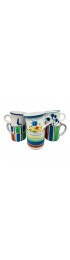 Home Tableware & Barware | Vintage Mismatched Stoneware Coffee Mugs- 6 Pieces - FW94761