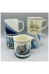 Home Tableware & Barware | Vintage Mismatched Stoneware Coffee Mugs- Set of 5 - JZ02451